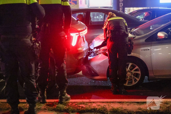 Kettingbotsing onder invloed leidt tot aanhouding