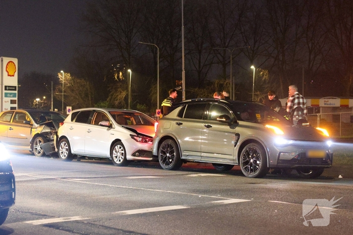 Kettingbotsing onder invloed leidt tot aanhouding