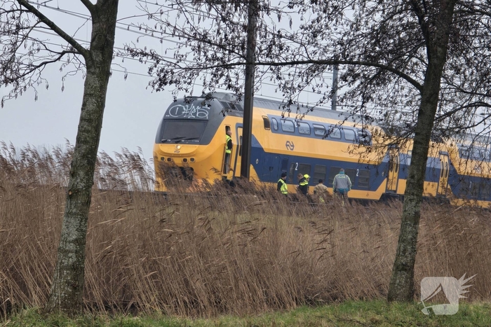 Aanrijding tussen trein en persoon