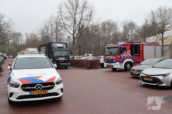 Brand in afvalcontainer bij hockeyvereniging