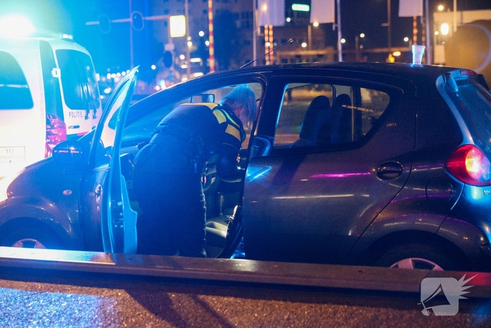 Politieachtervolging eindigt op Erasmusbrug