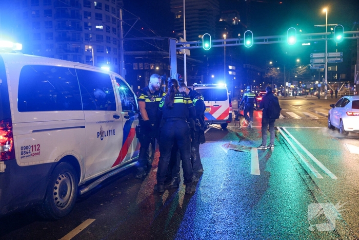 Politieachtervolging eindigt op Erasmusbrug