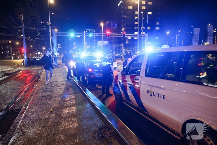 Politieachtervolging eindigt op Erasmusbrug