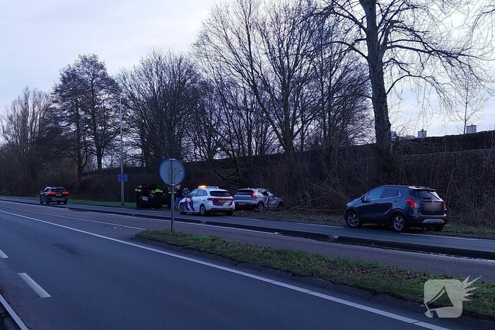 Automobilist botst tegen boom en raakt gewond