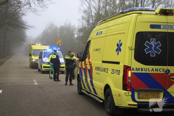 Fietser raakt onwel op grens tussen België en Nederland