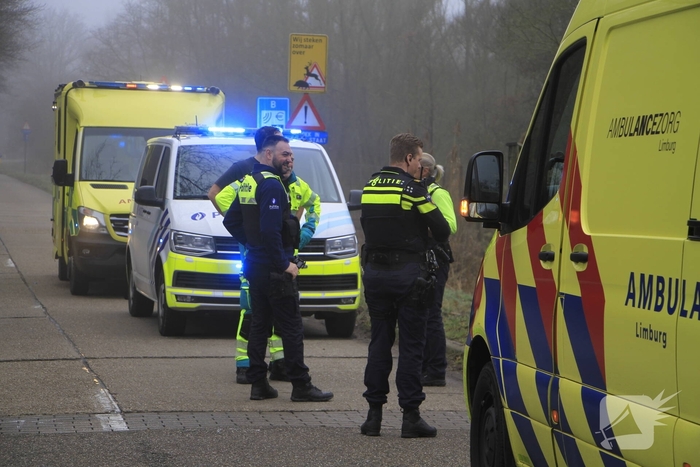 Fietser raakt onwel op grens tussen België en Nederland