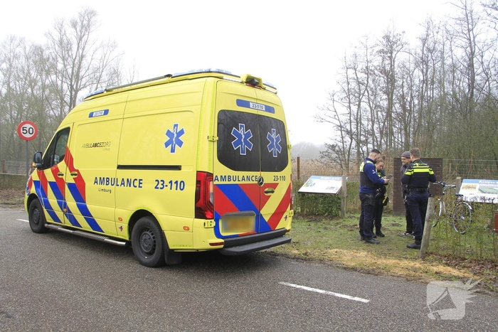Fietser raakt onwel op grens tussen België en Nederland