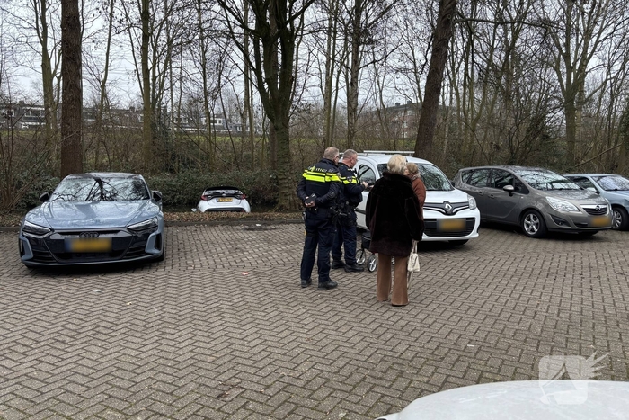 Auto belandt in water tijdens parkeren