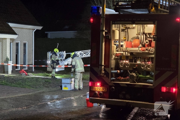 Complexe schoorsteenbrand in een woning