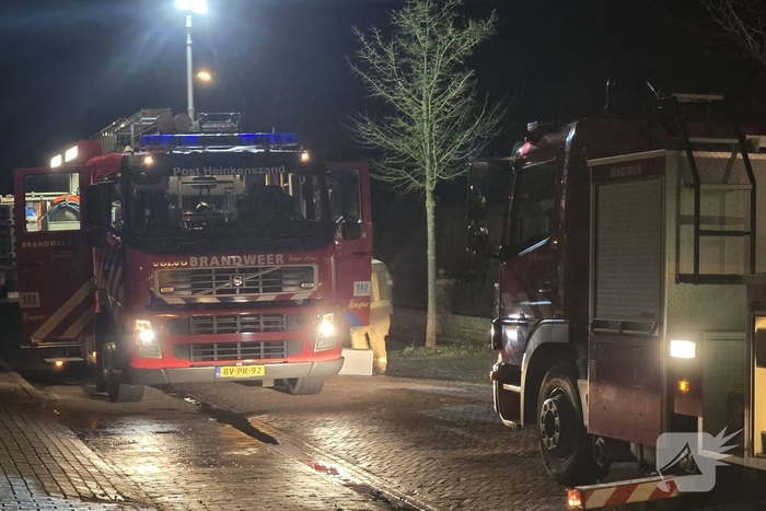 Complexe schoorsteenbrand in een woning
