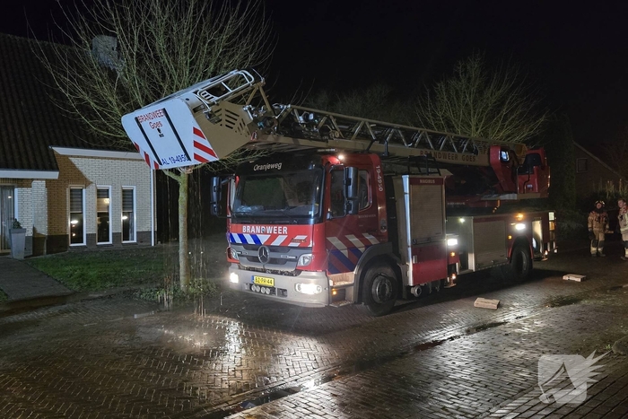 Complexe schoorsteenbrand in een woning