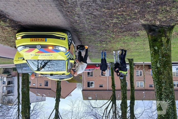 Hoofdletsel na botsing tussen fietsers