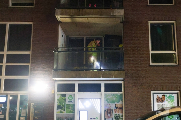 Bouwbrand op balkon geëindigd zonder opzet