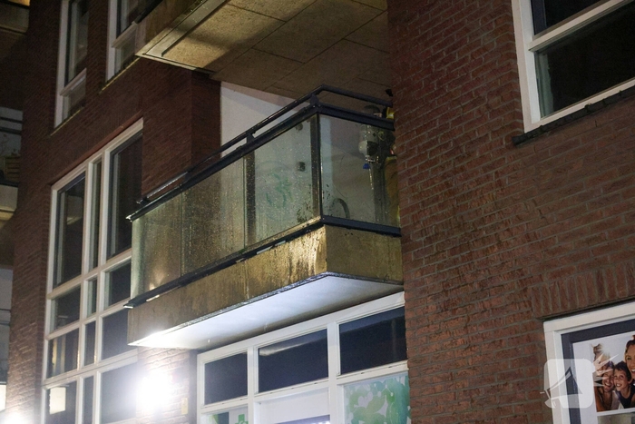 Bouwbrand op balkon geëindigd zonder opzet