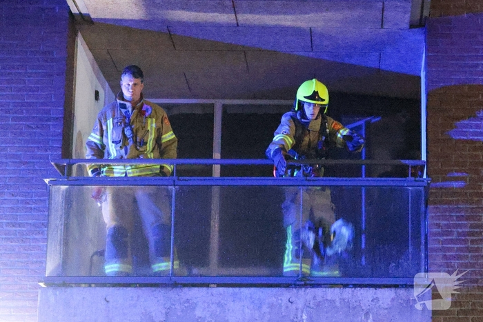 Bouwbrand op balkon geëindigd zonder opzet