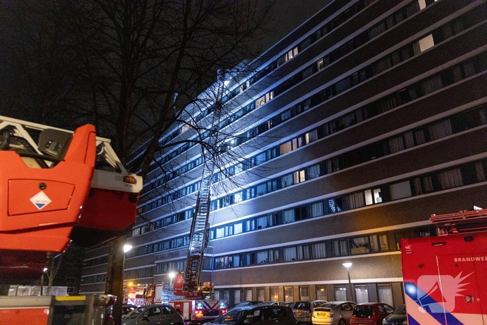 Woningbrand leidt tot ontruiming van appartementen