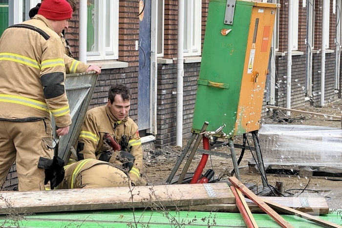 Waterleiding gesprongen in nieuwbouwwijk