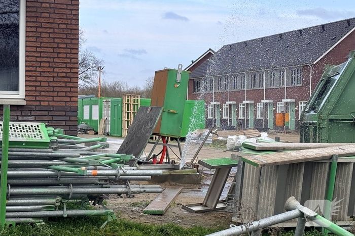 Waterleiding gesprongen in nieuwbouwwijk