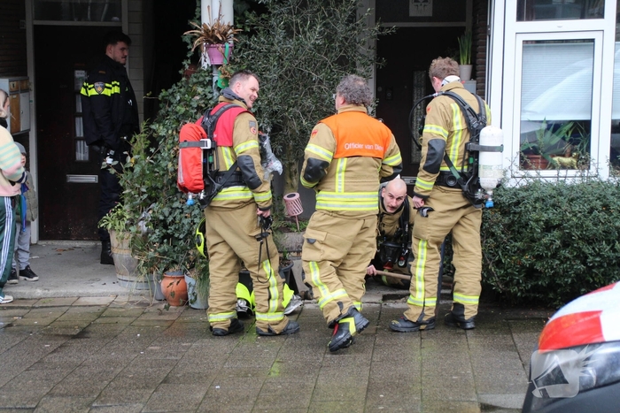Brandweer inzet na gaslucht