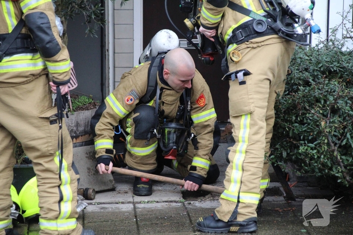 Brandweer inzet na gaslucht