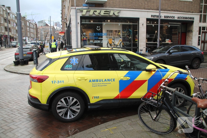 Ongeval tussen scooter en auto