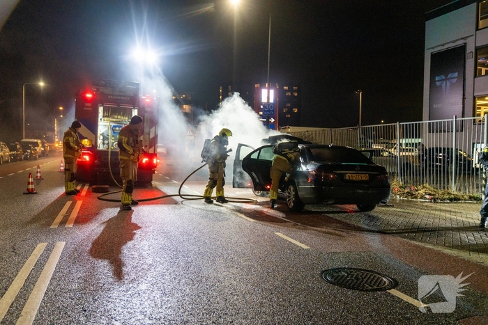 Brand veroorzaakt afsluiting van straat