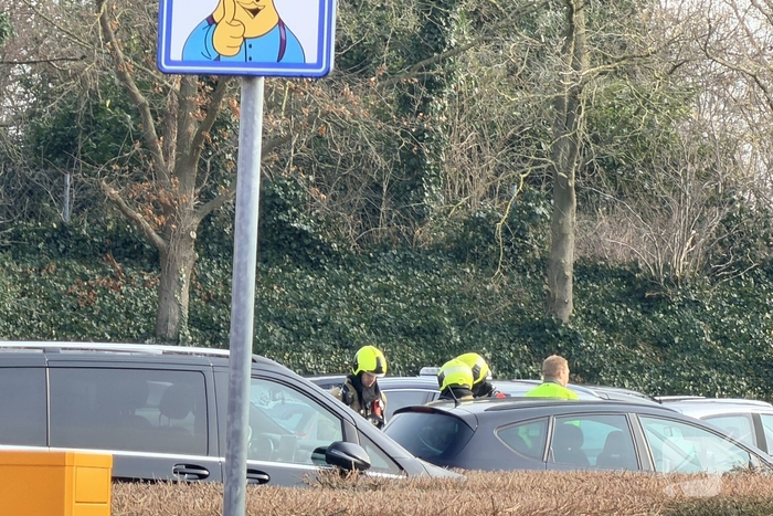 Korte sluiting veroorzaakte brand in auto