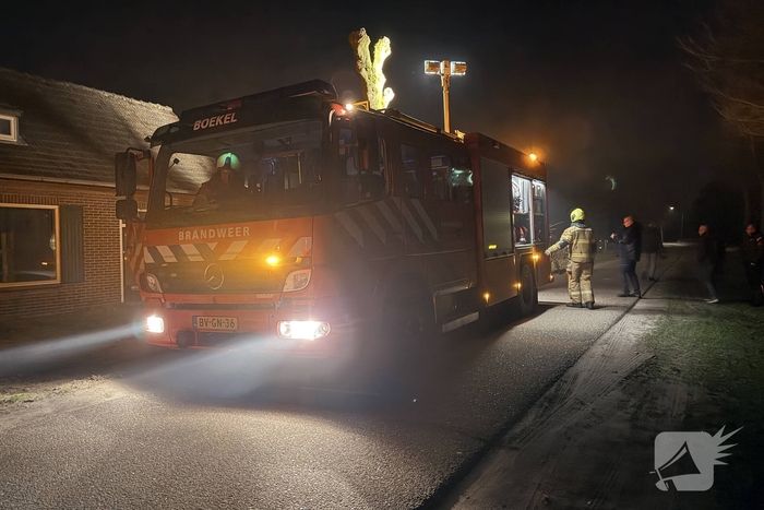 Brand in loods door snoeiafval