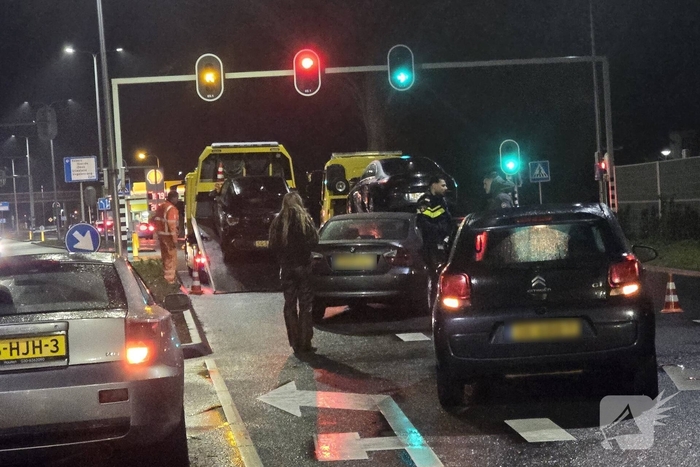 Vier voertuigen betrokken bij kettingbotsing