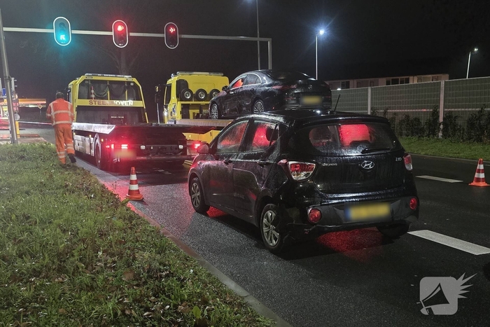 Vier voertuigen betrokken bij kettingbotsing