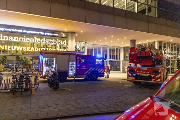 Brand in airconditioner leidt tot grote rookontwikkeling