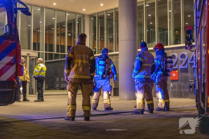 Brand in airconditioner leidt tot grote rookontwikkeling