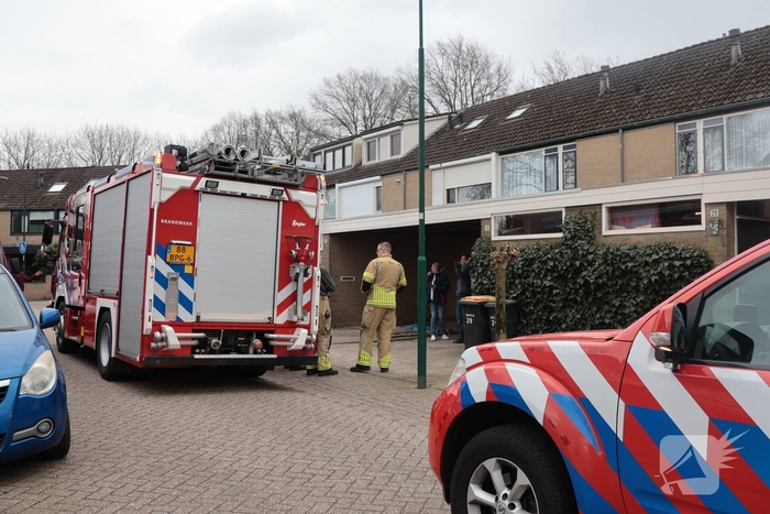 Gaslekkage in woning leidt tot spoedactie van brandweer