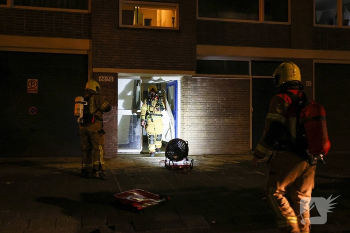 Woningbrand in Rotterdam onder controle