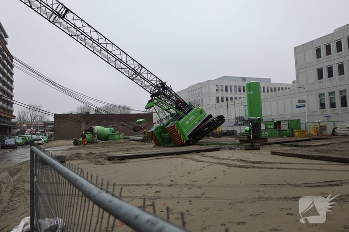 Ongeval met bouwkraan leidt tot grote inzet hulpdiensten