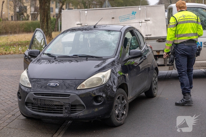 Fietser gewond na aanrijding met auto