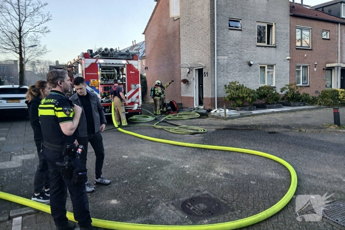 Rookontwikkeling bij woningbrand