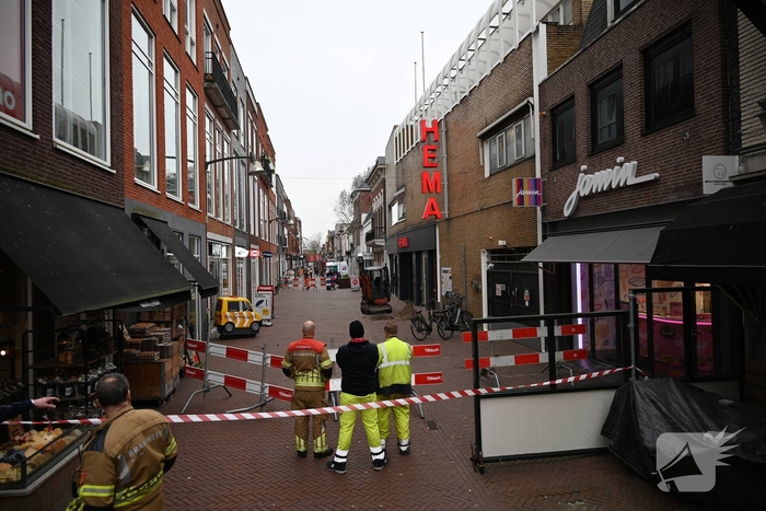 Gasleiding geraakt tijdens graafwerkzaamheden