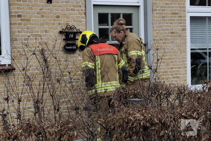 Gasleiding geraakt tijdens werkzaamheden