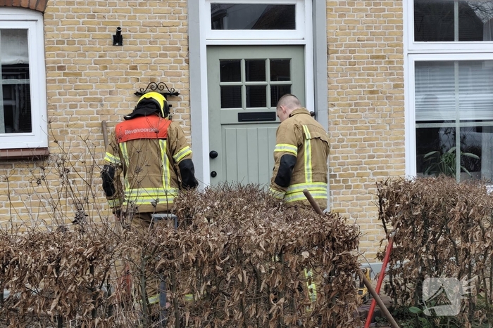 Gasleiding geraakt tijdens werkzaamheden