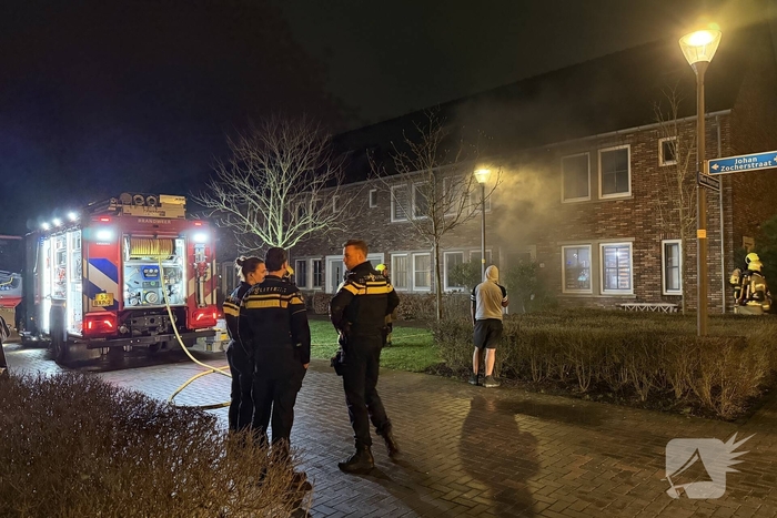Flinke rookontwikkeling bij woningbrand