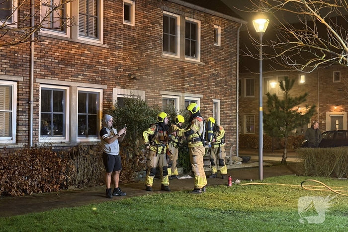 Flinke rookontwikkeling bij woningbrand