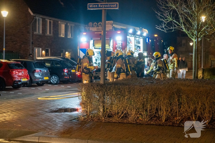 Flinke rookontwikkeling bij woningbrand