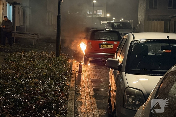 Twee auto's in brand na mogelijke brandstichting