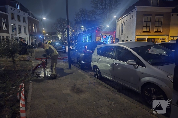 Opzet bij brandende bestelbus