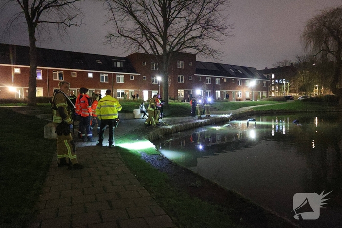 Persoon te water leidt tot grote hulpverlening