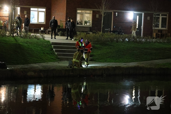 Persoon te water leidt tot grote hulpverlening