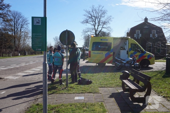 Ongeval met motorrijder leidt tot spoedhulp