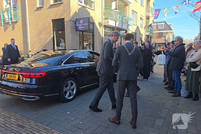 Prinses Margriet bezoekt expositie Varen voor Vrijheid