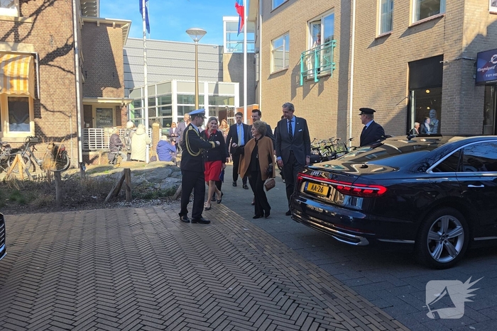 Prinses Margriet bezoekt expositie Varen voor Vrijheid